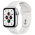 Apple Watch SE GPS, 40mm Silver Aluminium Case with White Sport Band - Regular